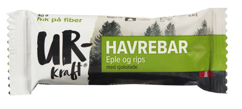 Urkraft Havrebar Eple & Rips Med Sjokolade