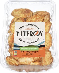 Ytterøy Kyllingvinger grillet Saktevoksende kylling