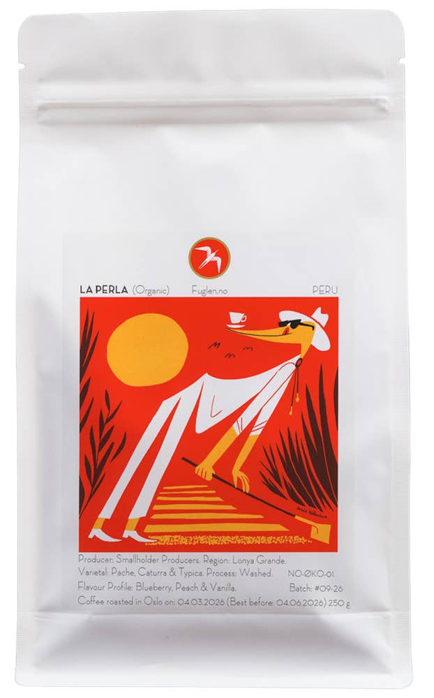 Fuglen Kaffe Økologisk La Perla Hele bønner, Peru