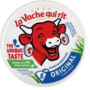 Den Leende ko Smøreost naturell La Vache qui rit, 8 biter