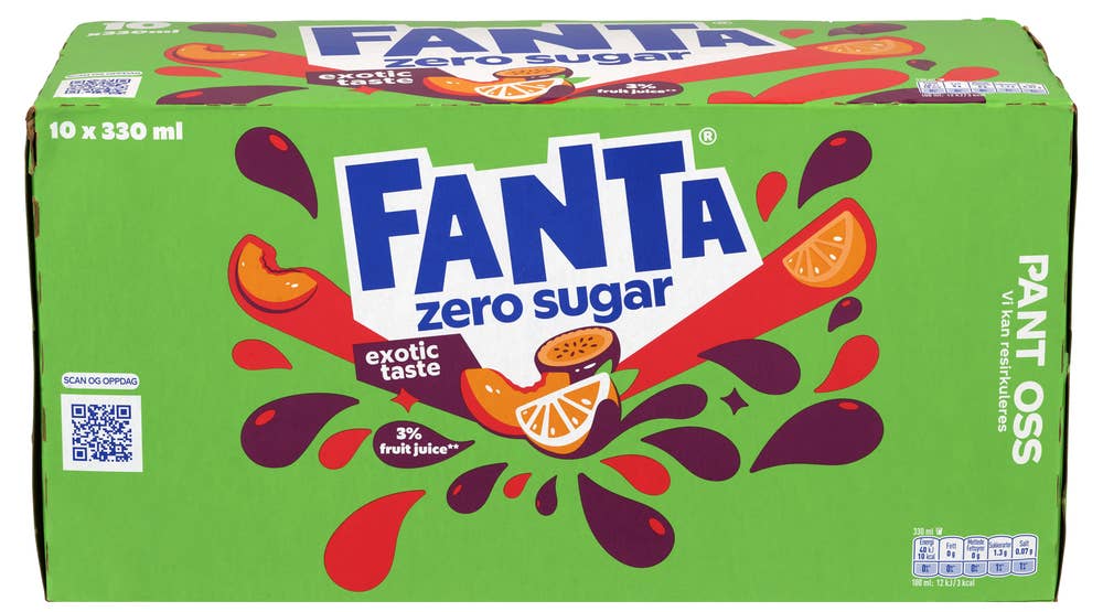 Fanta Exotic Zero Sugar 10x0,33L