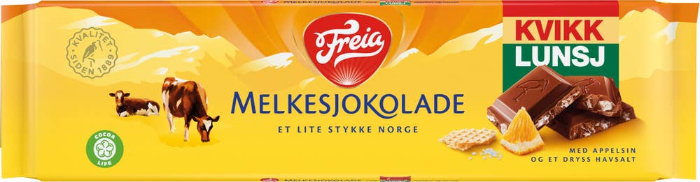 FREIA Kvikk Lunsj Appelsin Maks 5 per kunde