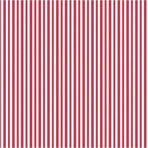 Sprell Gavepapir med stripemønster, rød/hvit