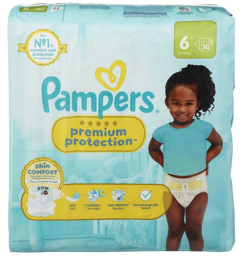 Pampers BLEIER PREM PROT S6 13-18KG 30STK PAMPERS