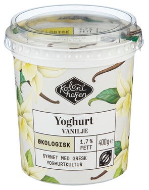 Kolonihagen Gresk Inspirert Yoghurt Vanilje Økologisk