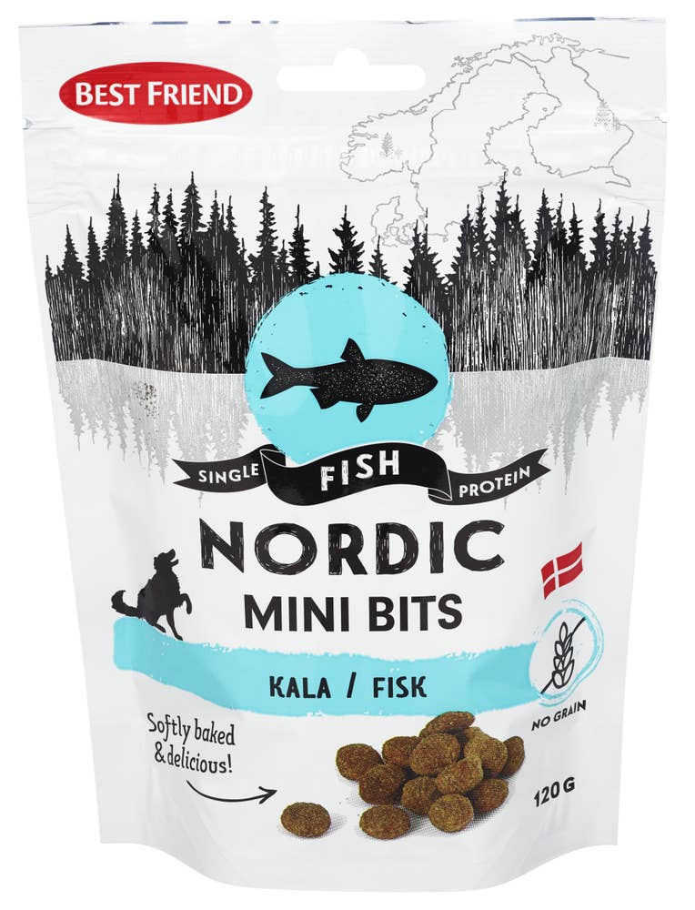 Best friend Nordic mini bits fisk