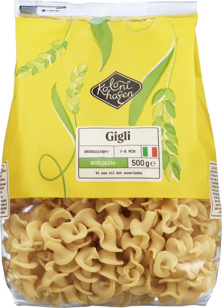 Kolonihagen Økologisk pasta Gigli