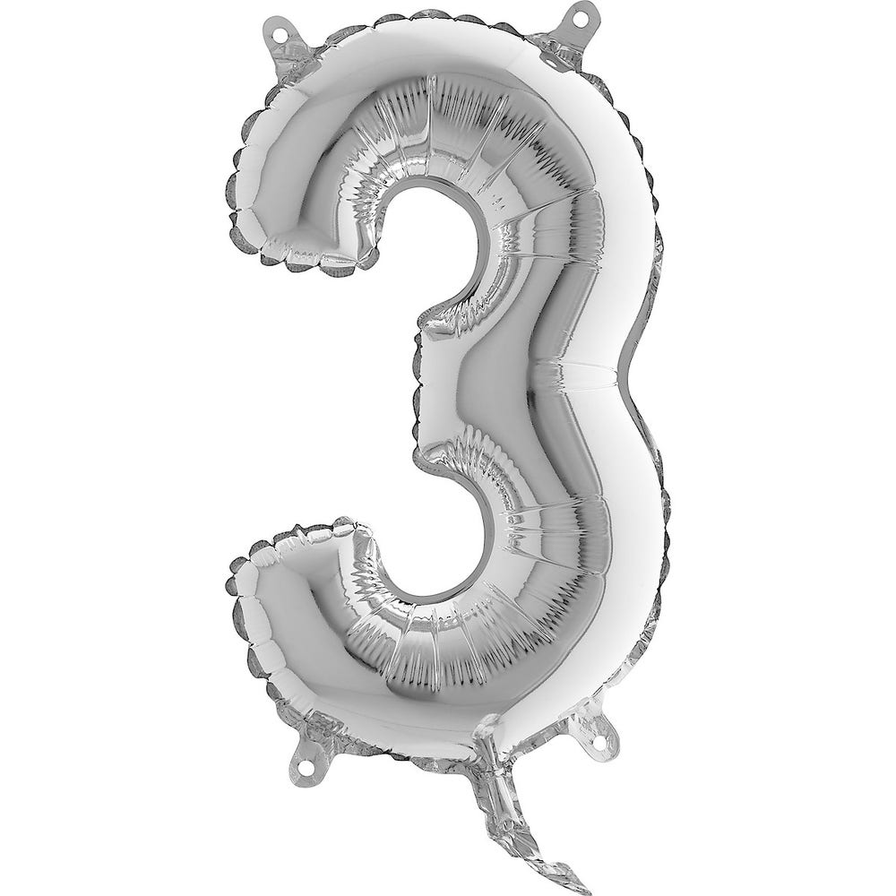 Clas Ohlson Ballongtall 3 Sølv