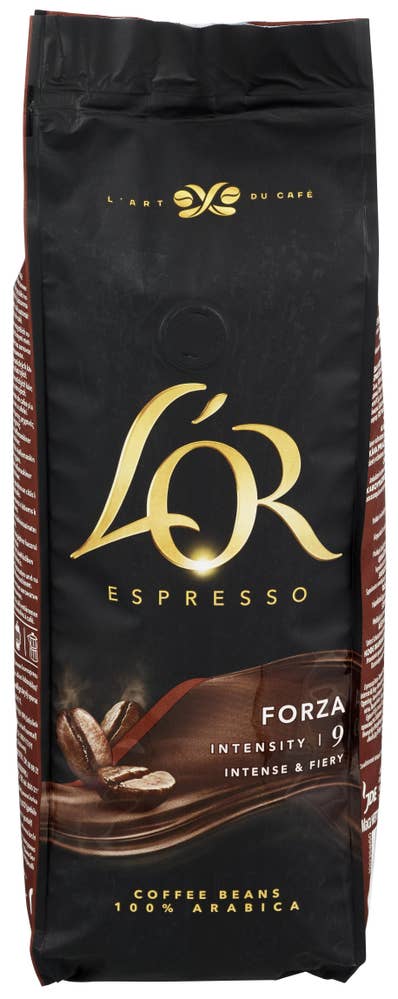 L'Or Espresso Forza 100% Arabica Intensitet, hele bønner