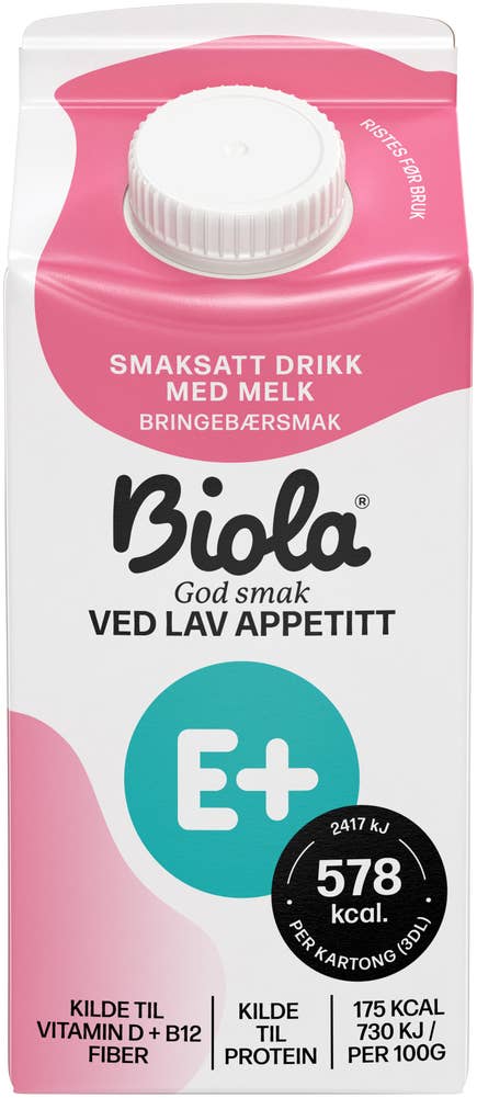 TINE E+ Biola bringebær