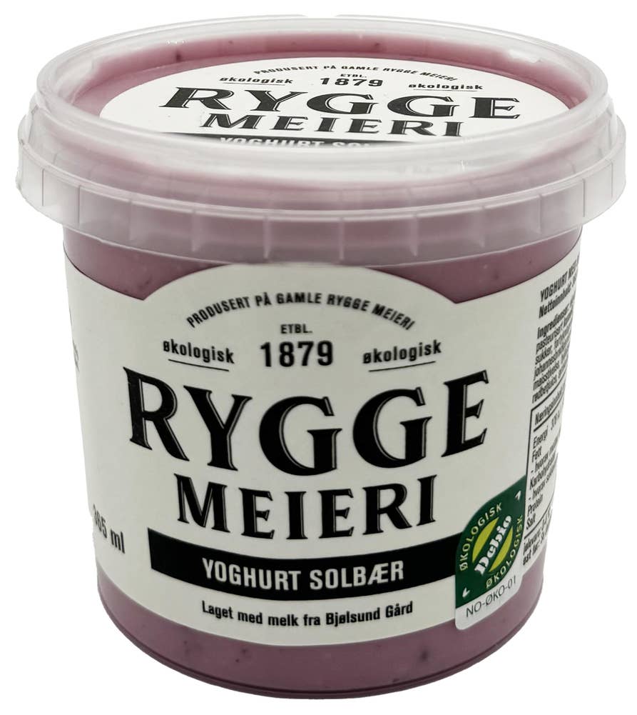Rygge Meieri Yoghurt solbær Økologisk