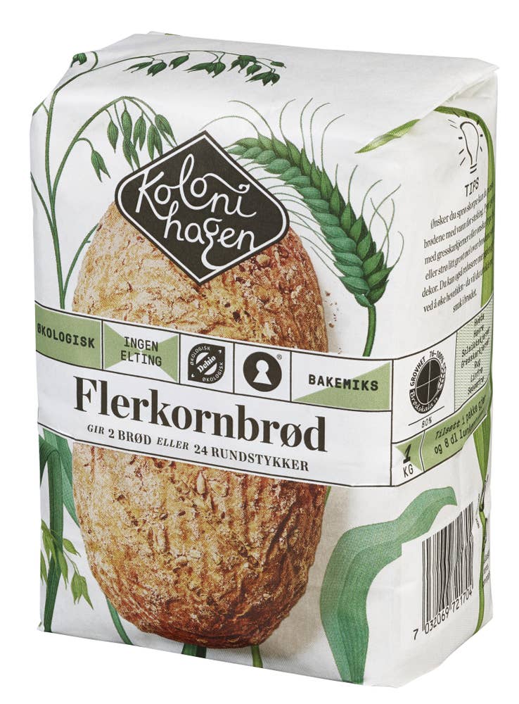 Kolonihagen Flerkornbrød Økologisk, brødmiks