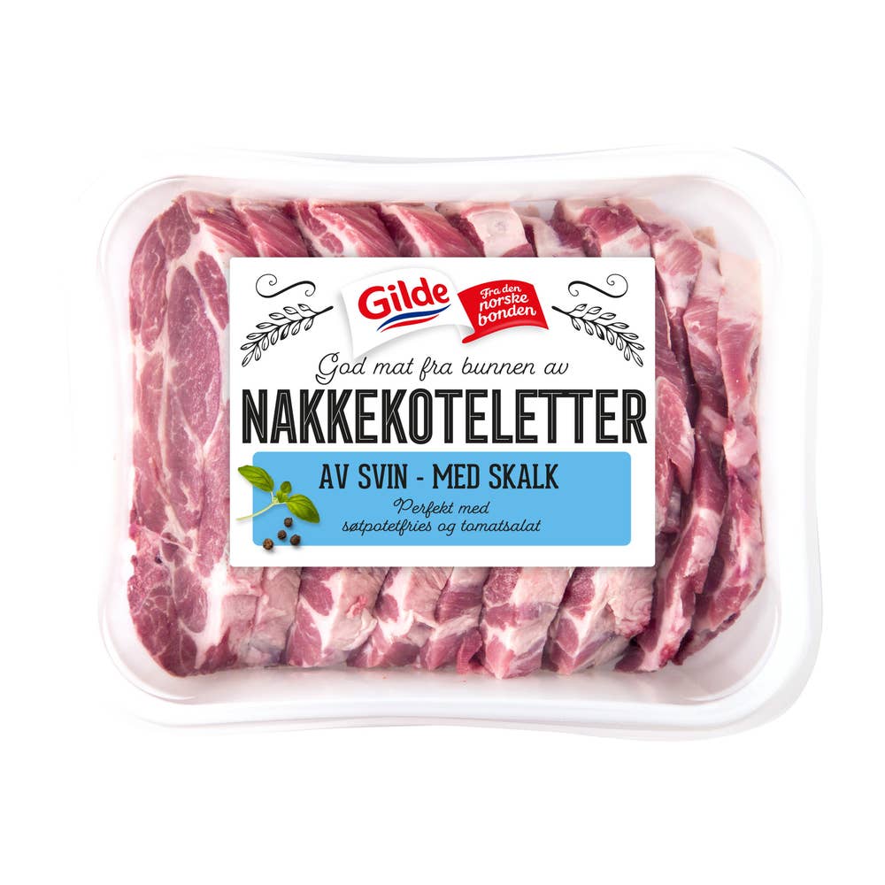 Gilde Nakkekoteletter med skalk