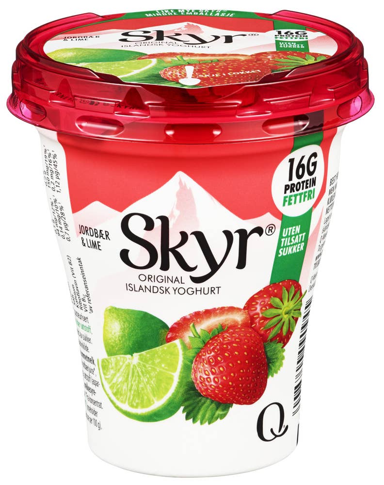 Q Skyr Jordbær & Lime