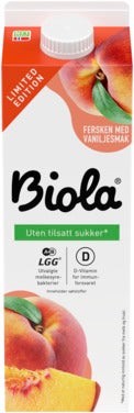Tine Biola Med Fersken og Vanilje UTEN Limited Edition
