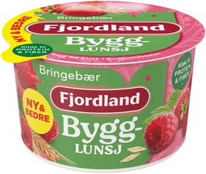 Fjordland Byggrynslunsj Med bringebær