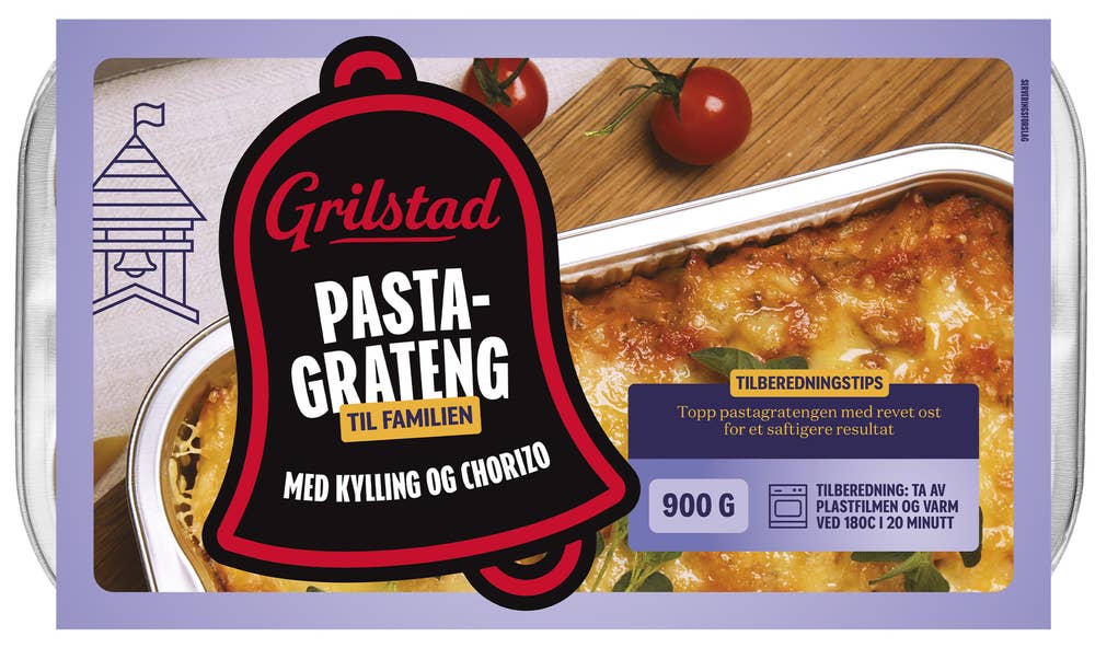 Grilstad Pastagrateng Med Kylling & Chorizo