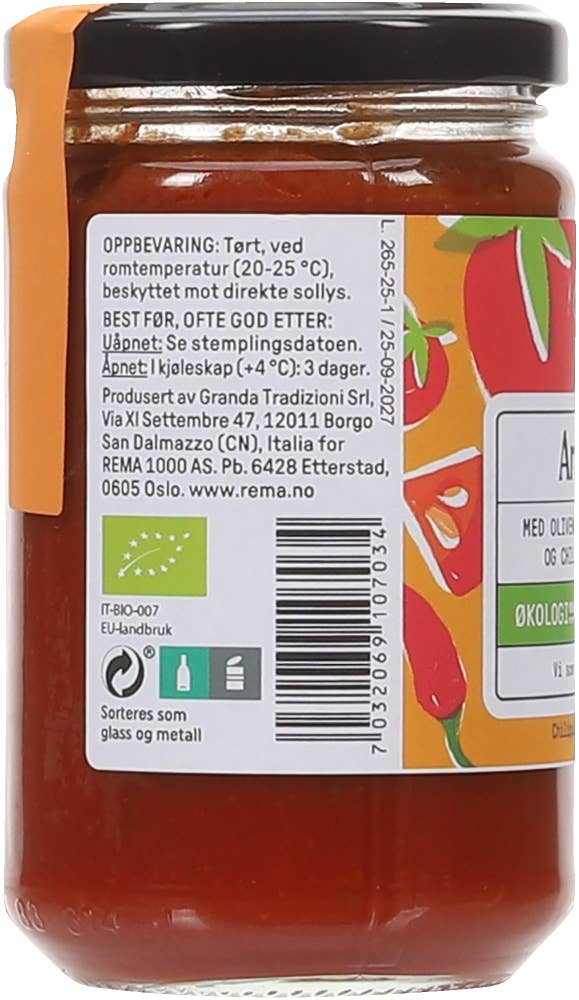 Kolonihagen Pastasaus Arrabbiata