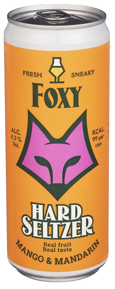 Foxy Hard Seltzer Mango & Mandarin