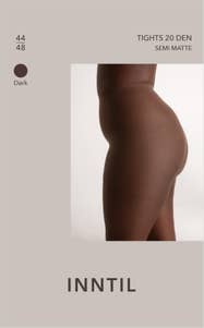 Inntil Strømpebukse 20 DEN Mørk, str. 44-48, semi-matt