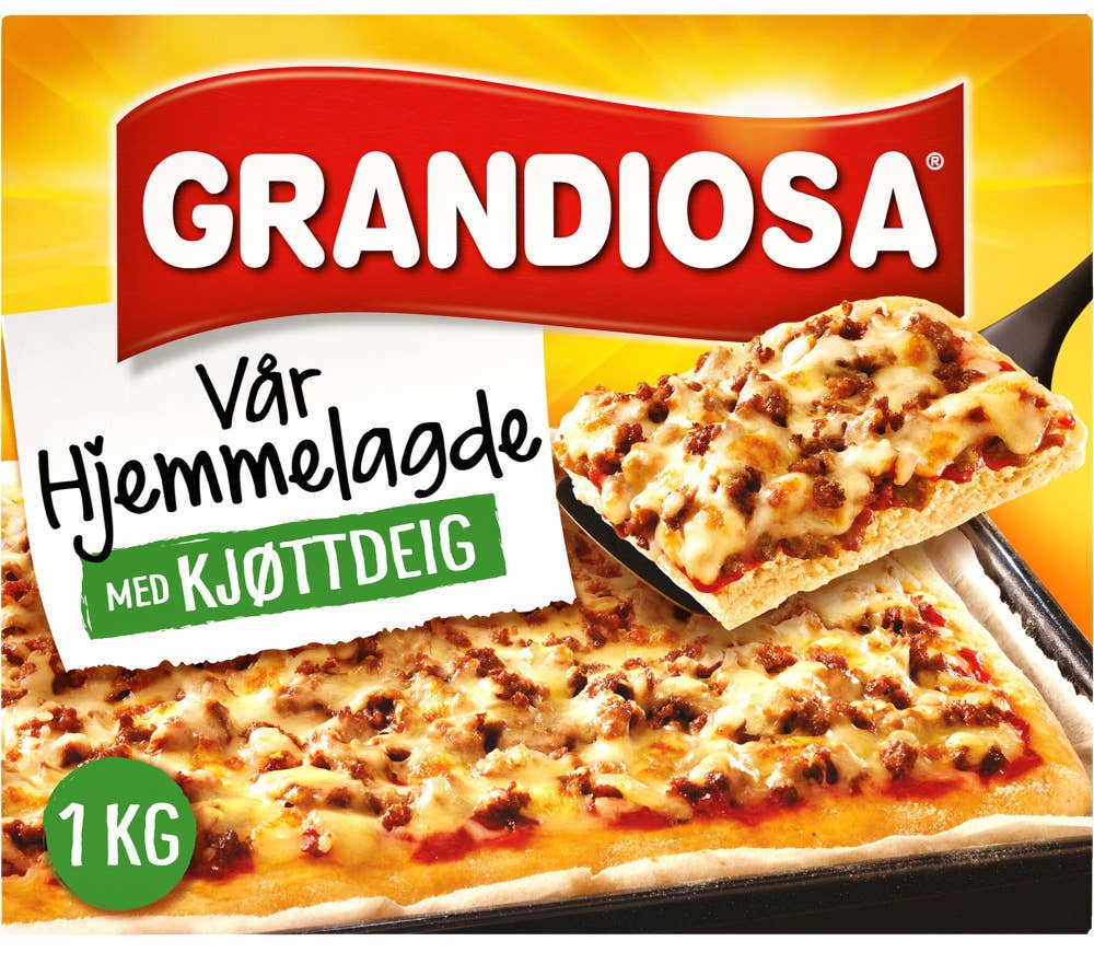 Grandiosa Vår Hjemmelagde med Kjøttdeig Pizza