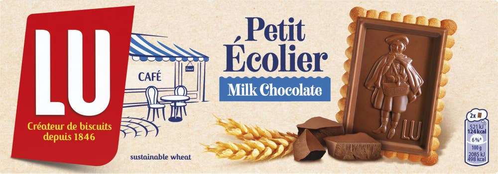 LU Kjeks Petit Écolier Milk Med melkesjokolade