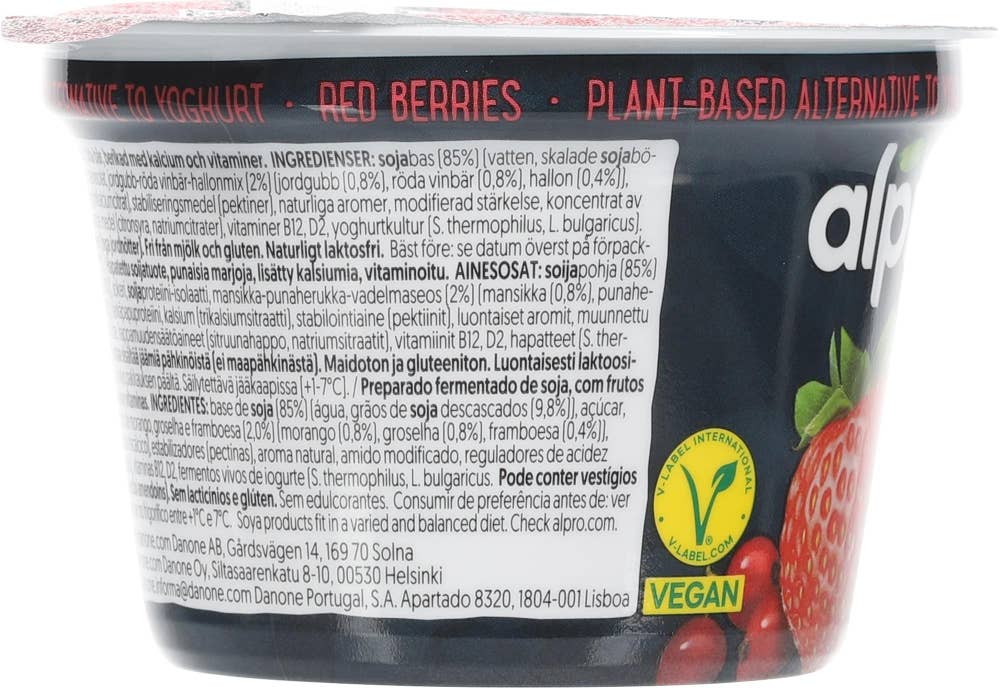 Alpro High protein red berries