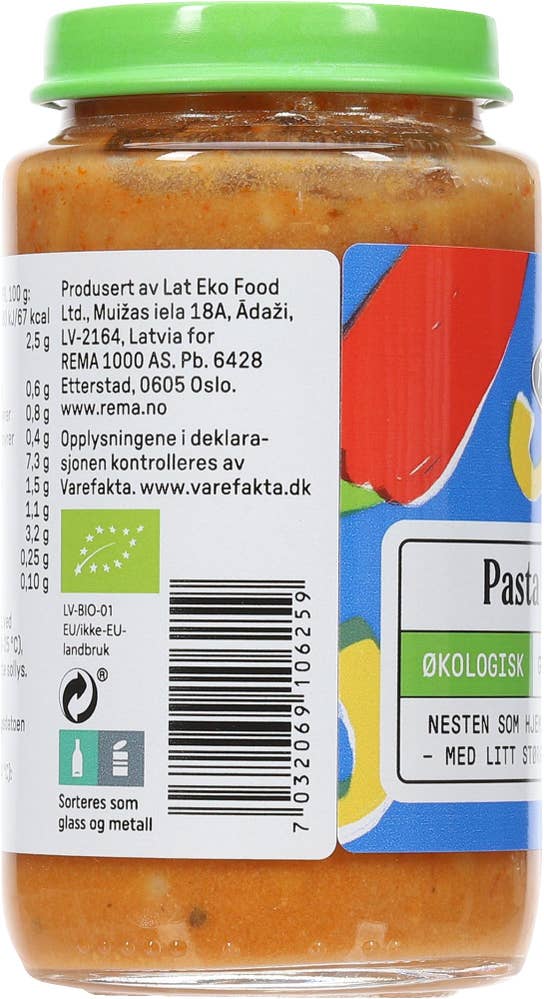 Kolonihagen Pasta bolognese Fra 12 mnd