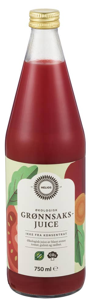 Helios Økologisk grønnsaksjuice Melkesyregjæret m+