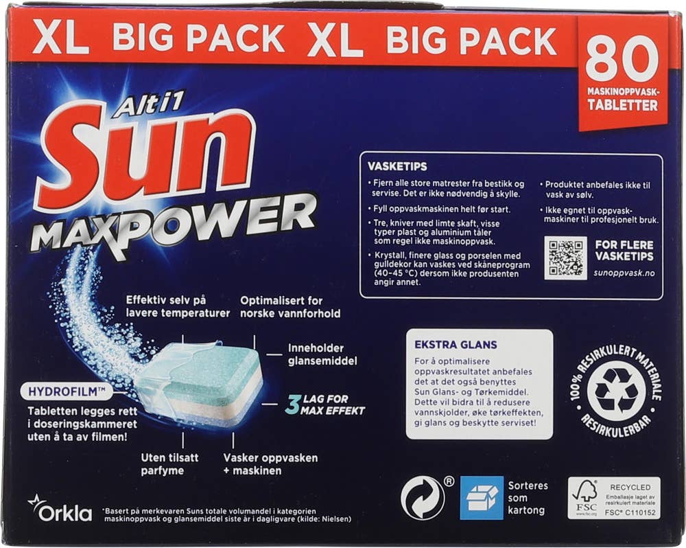 Sun Alt i 1 MaxPower XL Big pack