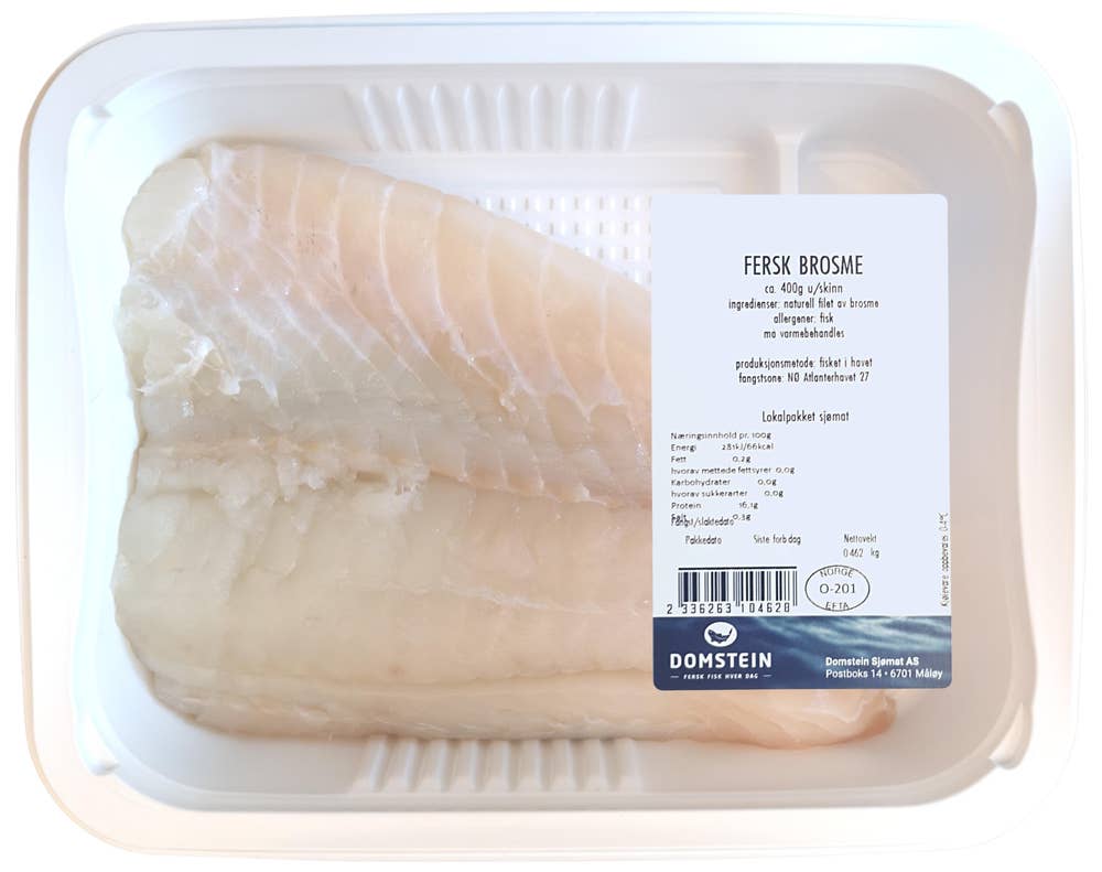 Domstein Fersk Brosmefilet Uten Skinn