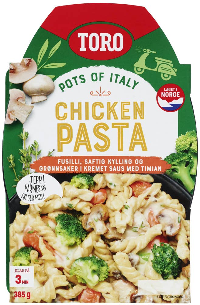 Toro Kyllingpasta Kylling og grønnsaker i kremet saus med timian