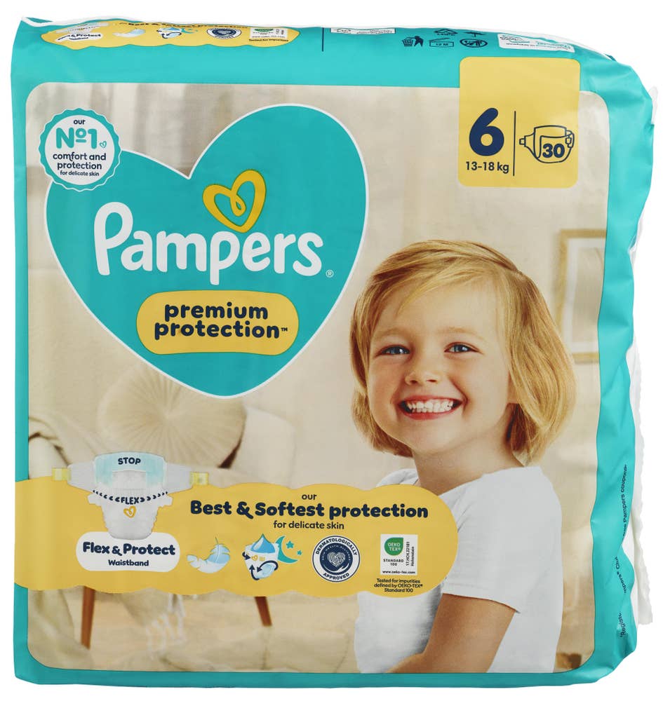Pampers BLEIER PREM PROT S6 13-18KG 30STK PAMPERS