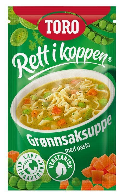 Toro Klar Grønnsaksuppe Rett i Koppen