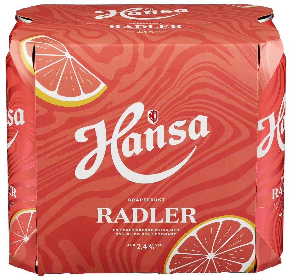 Hansa Radler Grapefrukt 6 x 0,5l