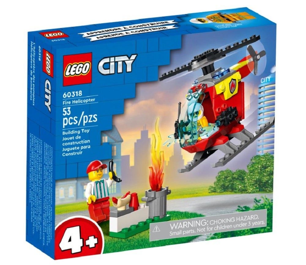 Sprell LEGO City Brannhelikopter