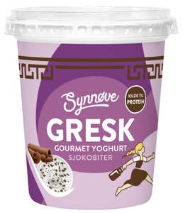Synnøve Gresk gourmet yoghurt Sjokobiter