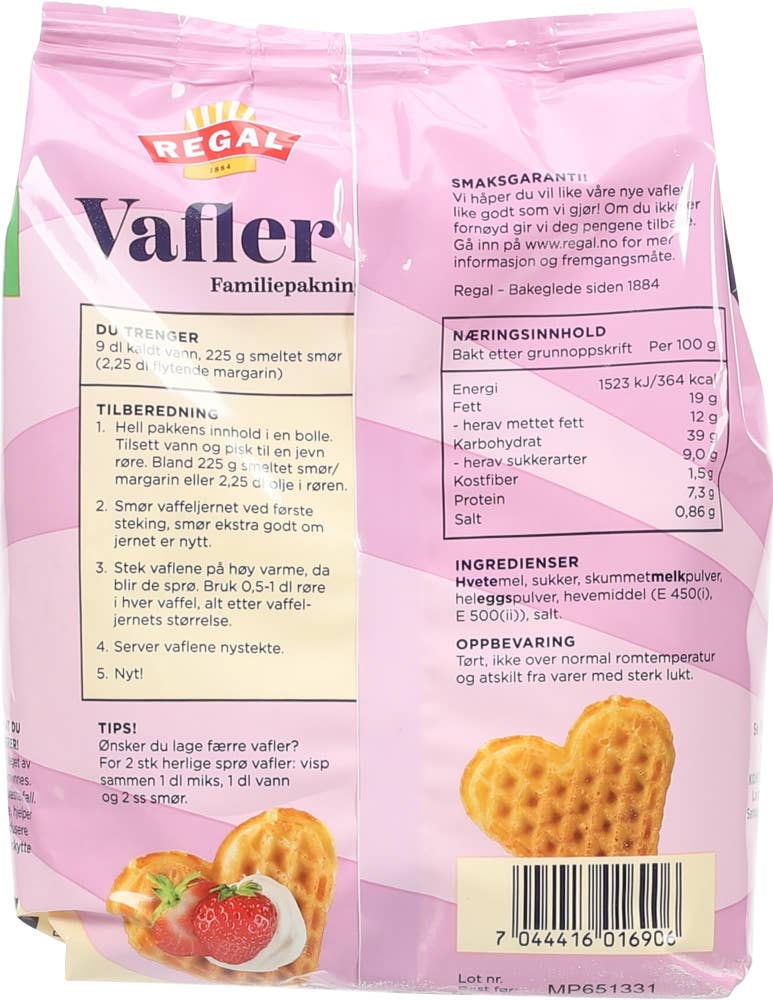 REGAL Vafler familiepakning