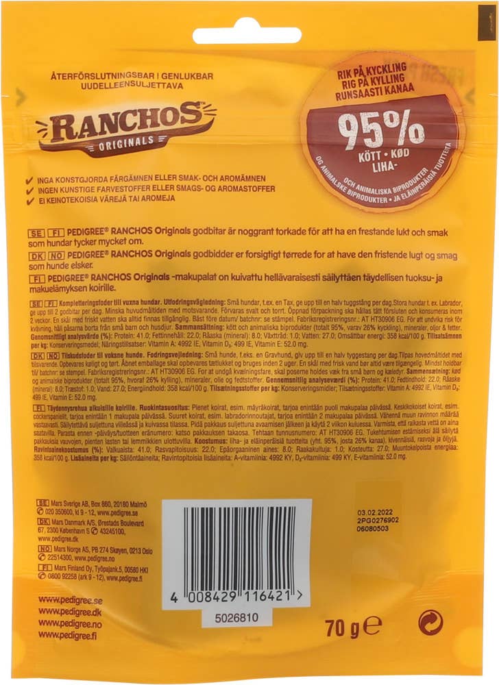 PEDIGREE Ranchos kylling