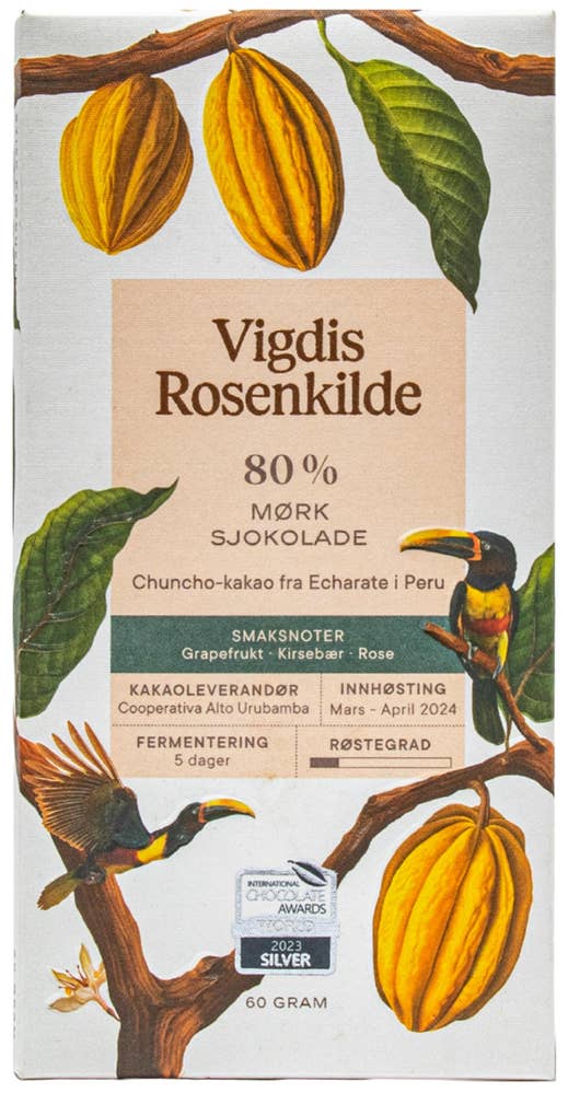Vigdis Rosenkilde Echarate Mørk Sjokolade 80%