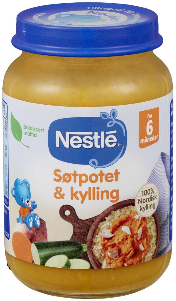 Nestlé Søtpotet & kylling Fra 6 mnd