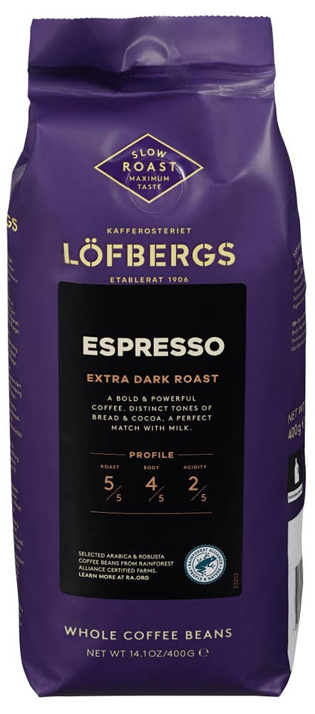 Löfbergs Espressobønner Extra dark roast