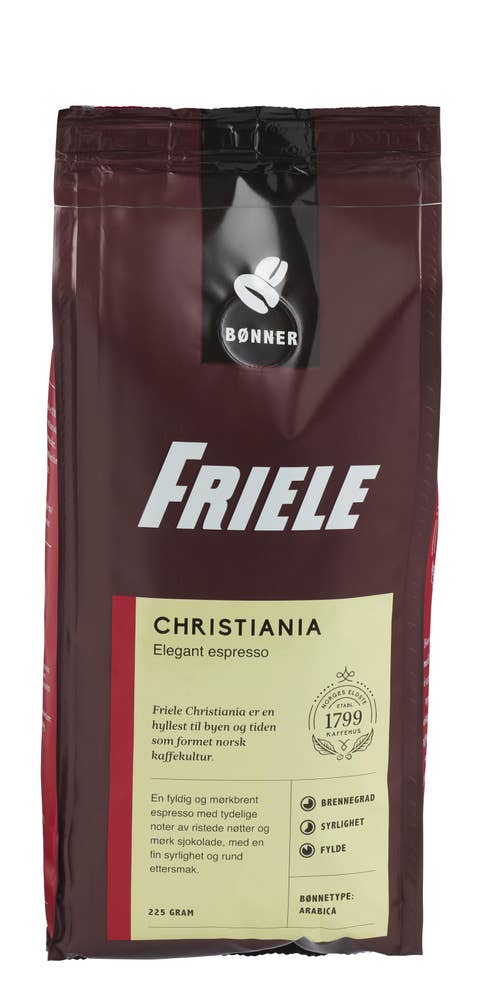 Friele Christiania espresso Hele bønner, Arabica