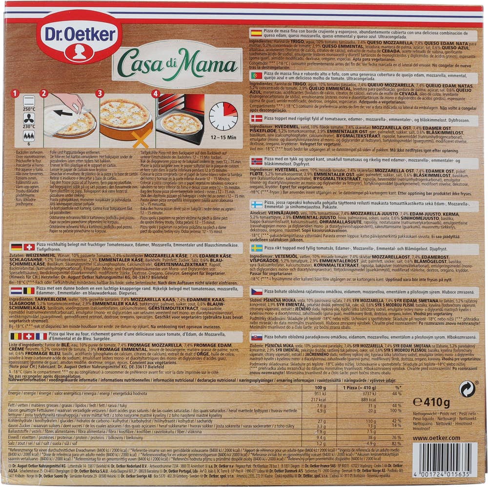 Dr. Oetker Casa di Mama Quattro Formaggi