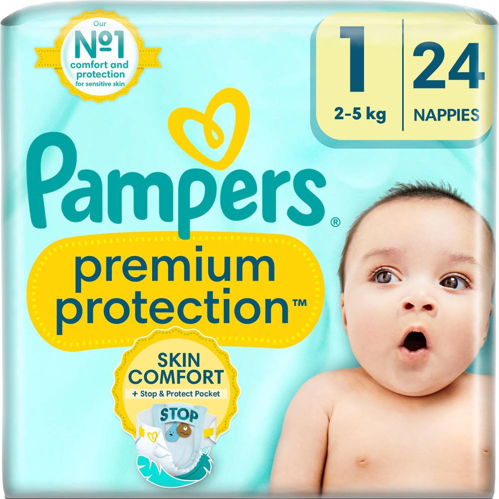 Pampers Bleie Premium Protection New baby Str. 1, 2-5 kg