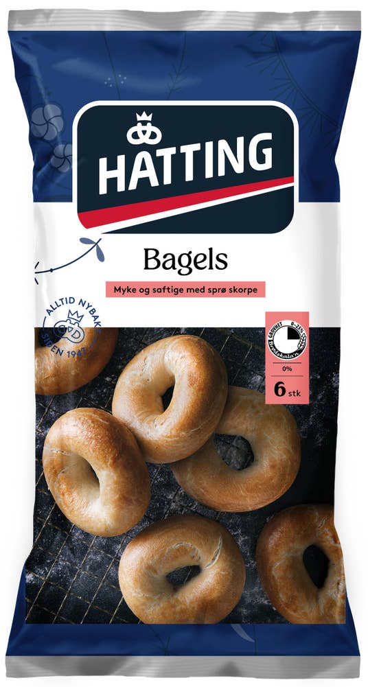 Hatting Bagels 6 stk