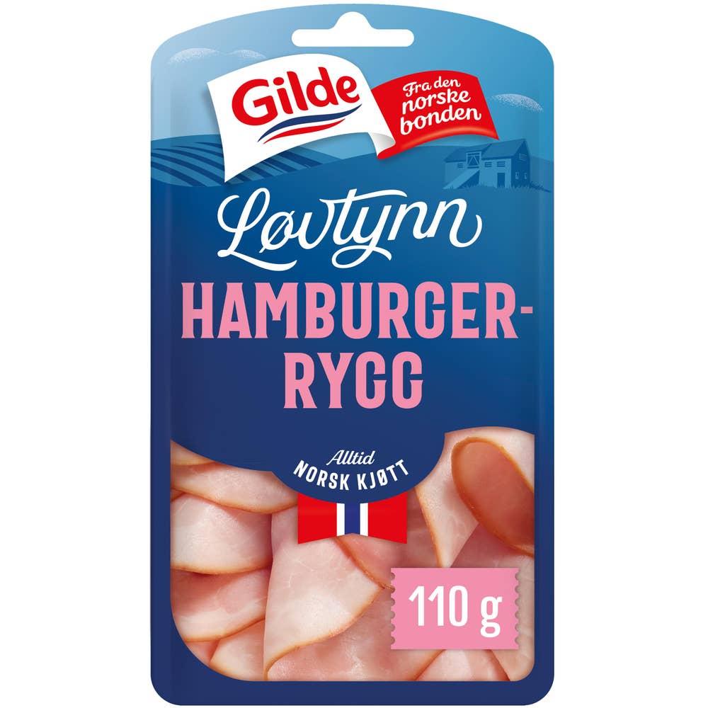 Hamburgerrygg Løvtynn, 110 g