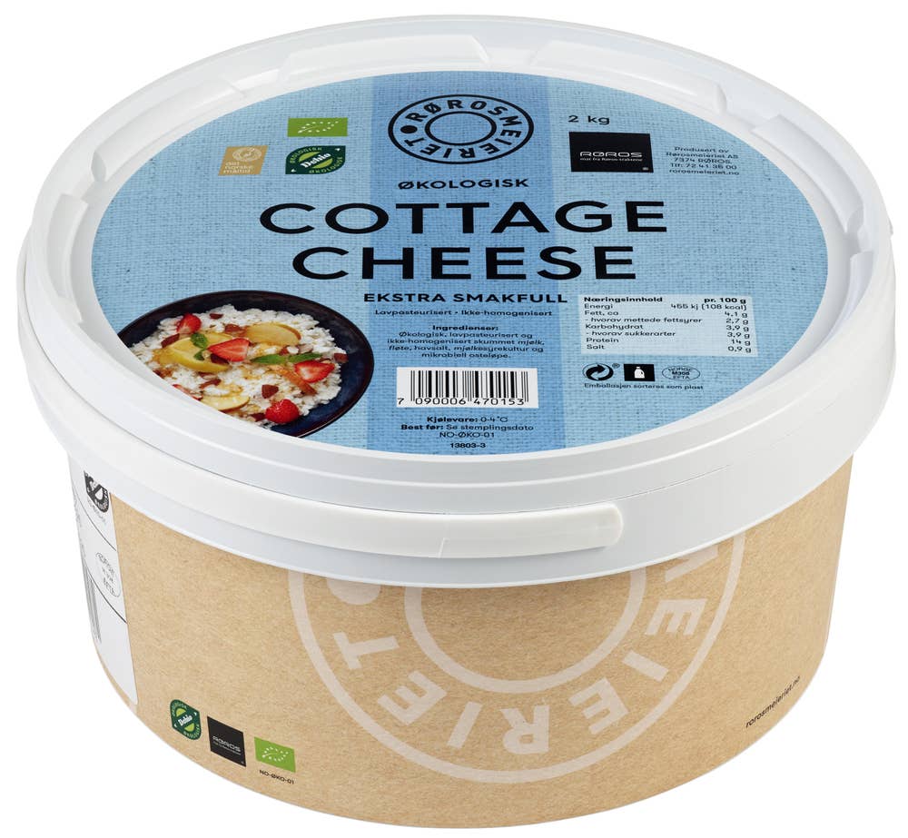 Rørosmeieriet Økologisk Cottage Cheese Spann
