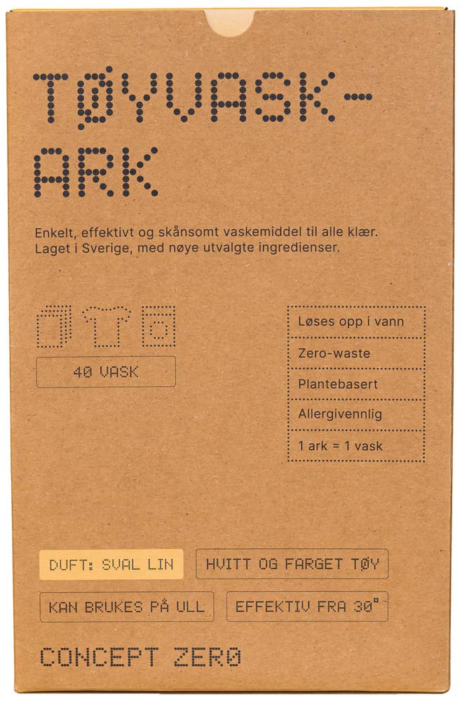 Concept Zero Vaskeark 40 ark