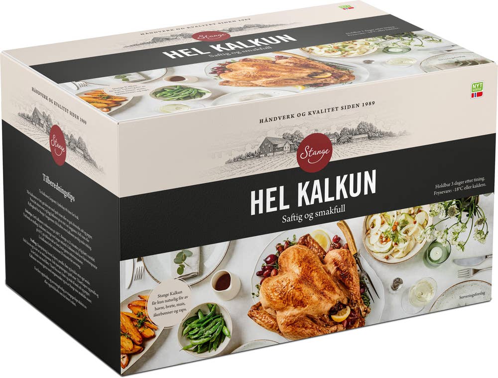Stange Frossen Hel Kalkun